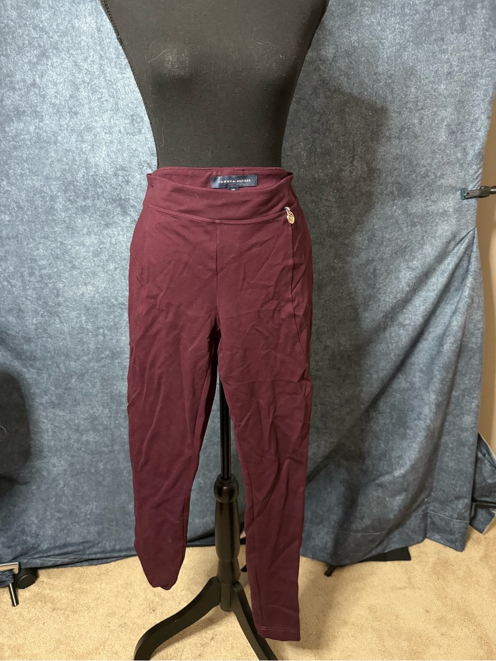 Tommy Hilfiger Maroon Leggings